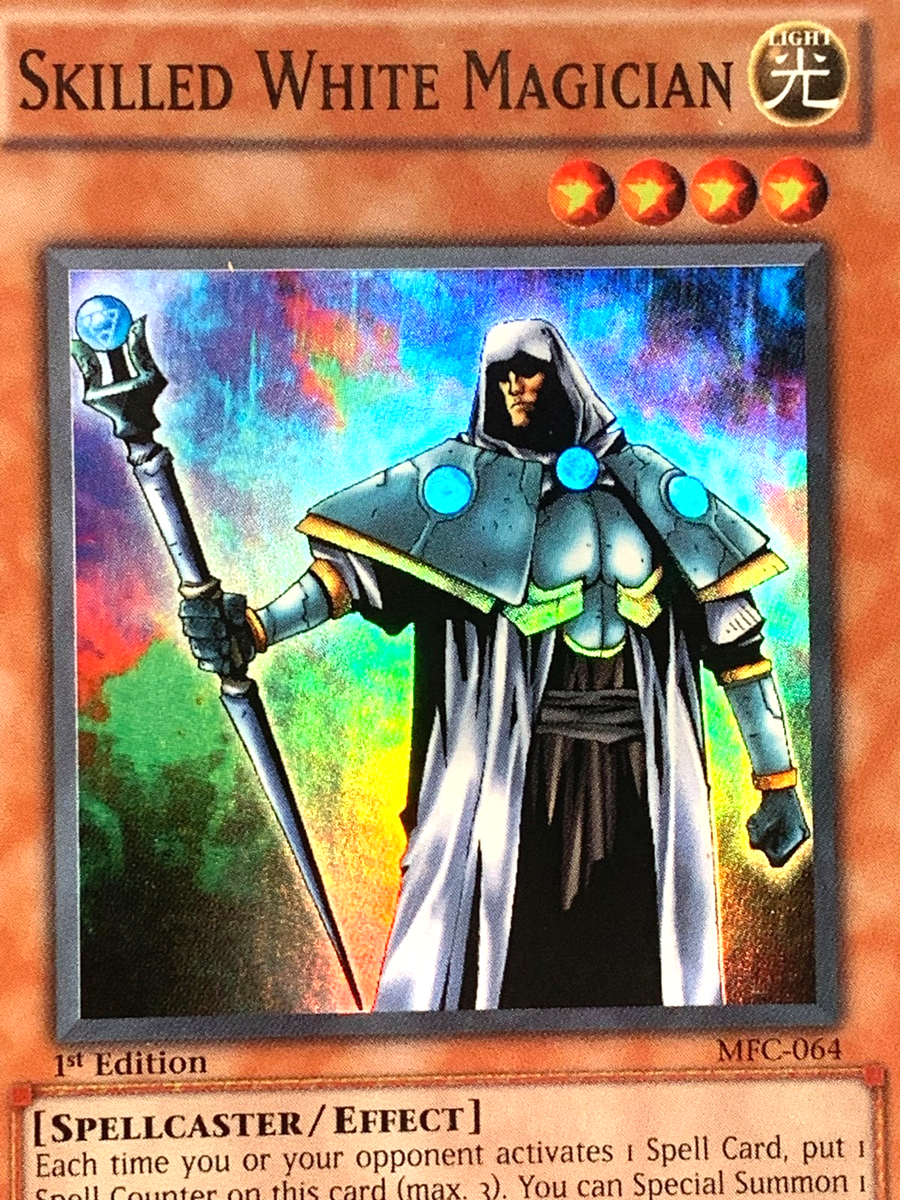 yugioh Skilled White Magician MFC-064 1st Ed Super North American