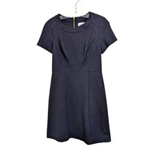 Eliza J Womens 4 Short Dress Stretch Shift Cap Sleeve Black Office Career Work