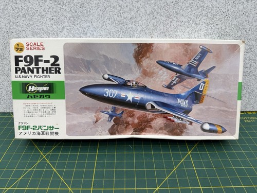 Hasegawa F9F-2 Panther Navy Fighter Jet 1/72 Scale Model Airplane Kit # D011