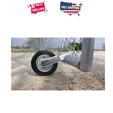 Metal Gate Helper Wheel for 1-5/8"-2" Frames Rustproof Rubber Support 500lb