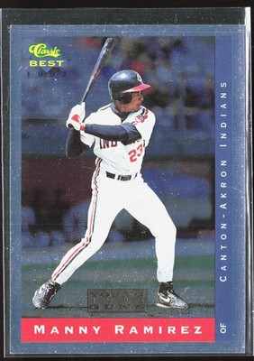 1993 Classic Best Manny Ramirez Young Guns #YG18 Canton-Akron Indians BASEBALL