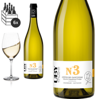 6Er Karton 2024 Uby N° 3 Colombard - Sauvignon Von Domaine D'uby ( 6 X 0,75 L )