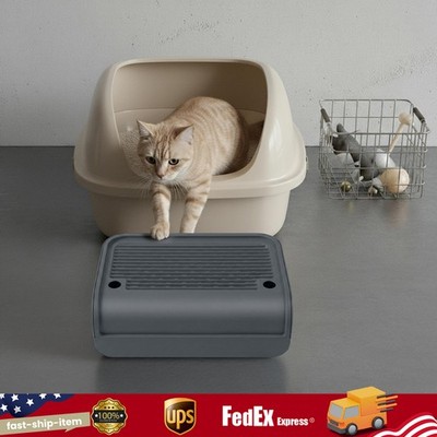 Cat Litter Box Step Cats Pedal Step Stool Cat Litter Ramp Mat w/ Filter Function