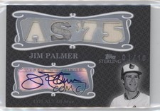 2008 Topps Sterling Stardom Relics Quad 1/10 Jim Palmer #4SSA-91 Auto HOF lz7