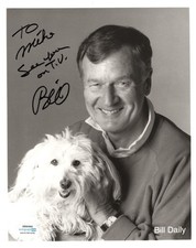 Bill Daily I Dream of Jeanie Signed Autographed 8x10 Dog Photo ACOA
