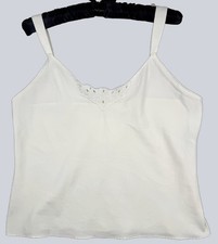 Vanity Fair 17-631 Women's Camisole Tank Top Ivory Microfiber Size 36