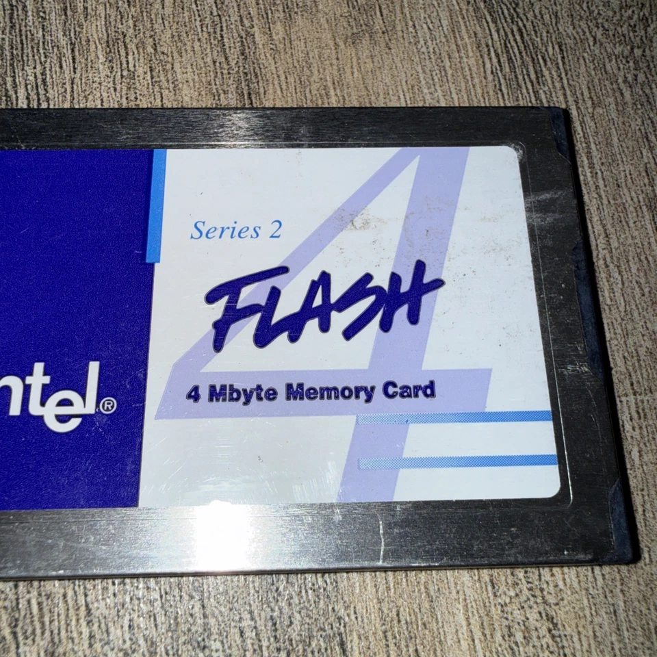 TARJETA FLASH PCMCIA Intel 4 MB Memoria Serie 2 5 Voltios iMC004FLSC-10 A8230099L Foto 2 de 4