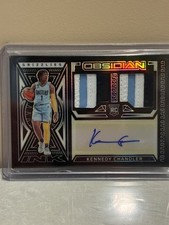 2022-23 obsidian kennedy chandler RPA Electric Etch Yellow /10