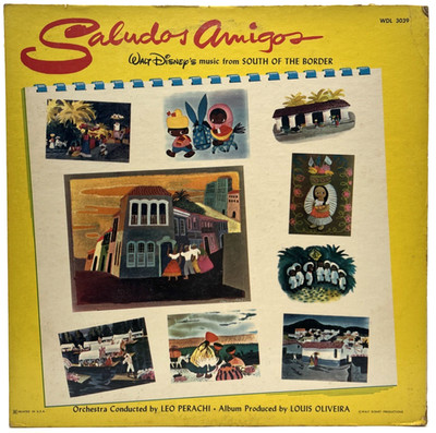''Saludos Amigos: Walt Disney's Music From South Of The Border'' LP 1958 Disney