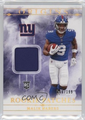 2024 Panini Origins Rookie Patch 66/199 Malik Nabers #RPT-MNA Patch RC r7o