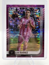 Topps Chrome MLS 2025 Luis Suárez Purple Magenta Pulsar #31 Inter Miami CF