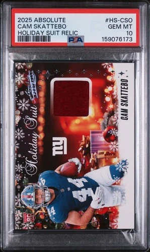 2025 Panini Absolute Cam Skattebo Base (PSA 10)