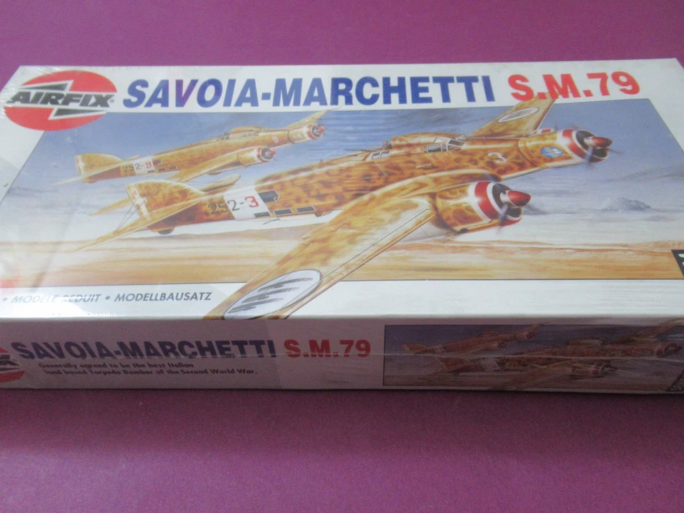 AIRFIX SAVOIA MARCHETTI S.M.79 SCALA 1/72 NUOVO E INCELOFANATO - Immagine 4 di 4