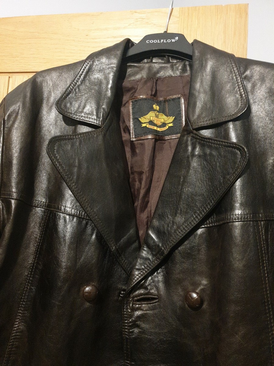 KENMARKET Leather double breasted Jacket size L (chest 23 KENMARKET Leather double breasted Jacket size L (chest 23