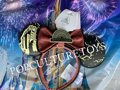 Disneys Loungefly Tower Of Terror Mickey Ears Headband Brand New 2024 Disney Parks Loungefly Tower Of Terror Service Elevator  main image 3
