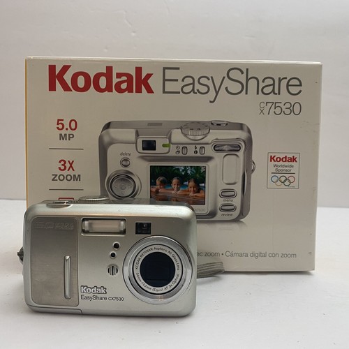 Kodak EasyShare CX7530 Compact Digital CCD Camera 5.0MP 3X Zoom Tested & Works!