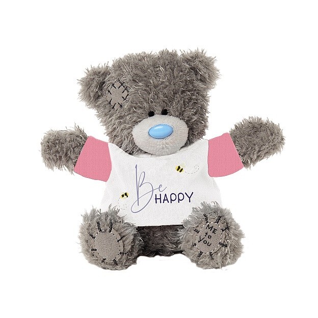 Me To You Tatty Teddies Teddy Bear Small 4"" BE HAPPY  - AP401020
