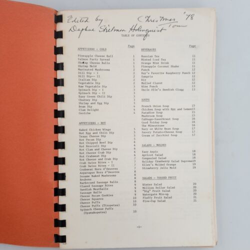 Hunters Harvest Vintage 1978 Community Cookbook Hunters Woods PTA Reston VA - Picture 3 of 11