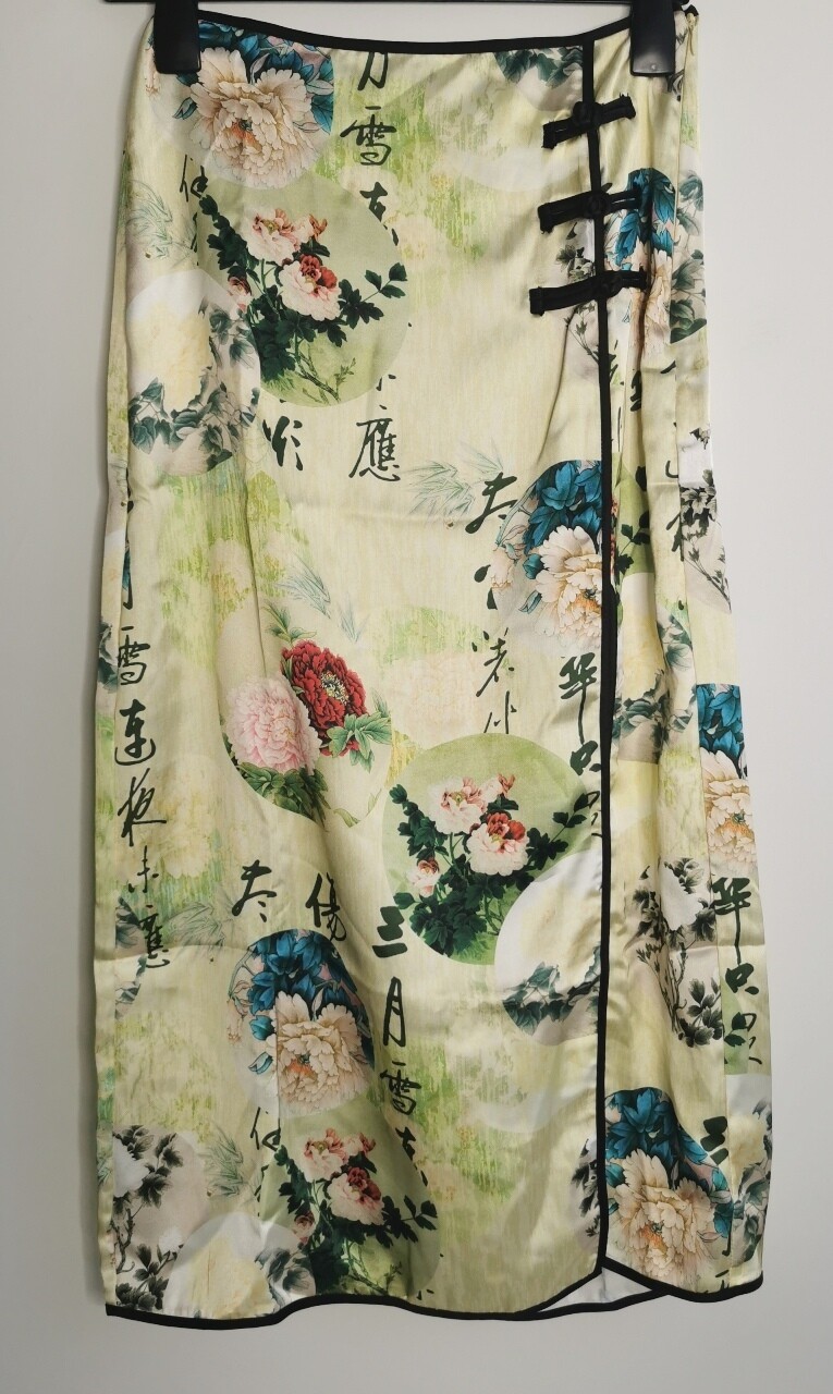 zara chinese skirt