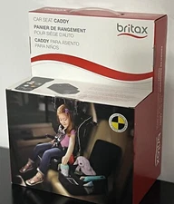 Britax Car Seat Organizer Caddy with Insulated Cup Holders-Black
