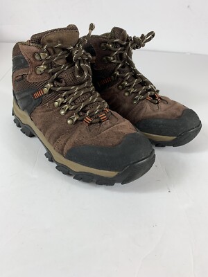 Bass Men Brown Laced Boots, Sz 8 1/2 G.H. Bass Scout Mid Lace Boots - Dark Brown - BA15140-044  main image 4
