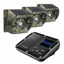 Solar Powered Driveway Alarms Wireless System 500m Long Range Motion 3Sensors