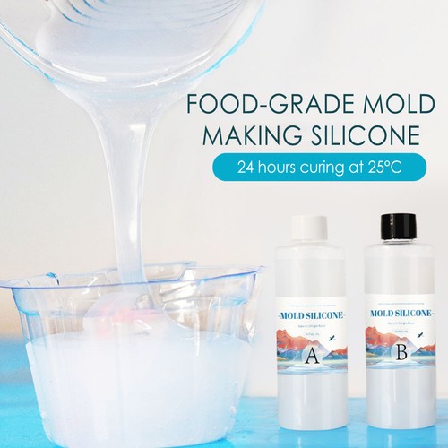 Silicone Mold Making Kit Liquid Rubber Clear Mold Maker For Resin Resin Mold - Picture 2 of 8