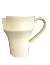 Vietri Cucina Fresca Cream Green Terracotta Glazed Pitcher Italy 32 oz sage. EUC