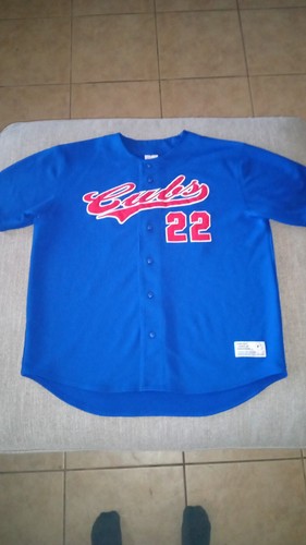 Chicago Cubs MLB Baseball Jersey Size Mens XL Spellout #22 Prior Stitched Patch