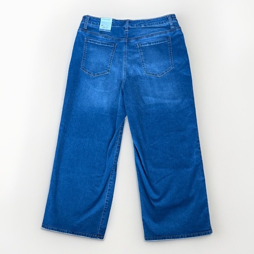 Style & Co Wide Crop Jeans Honeybee Wash Größe 16 - Bild 2 von 4