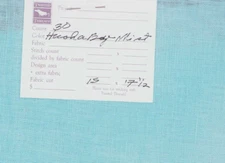 30 ct Cross Stitch Linen Fabric Hushabye Mist Teal 17.5x15"  Twisted Threads