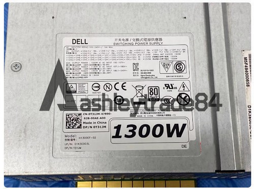 1PCS Used DELL T7810 7610 7910 power supply H1300EF-02 1300W - Picture 3 of 3