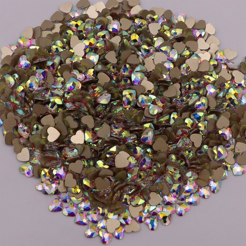 Nail Art Glass Rhinestones Glitter Diamond Crystal Gem 3D Tips DIY Decoration - Bild 30 von 42