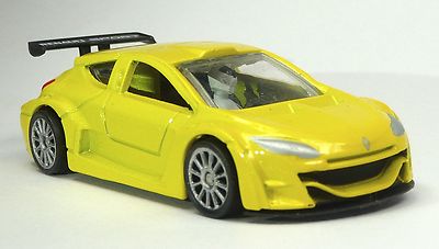 TOP GEAR: 4 Stück Renault Megane gelb Modellauto ca. 1:64 ''STIG POWER SERIES''