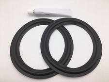 2x 6,5 "Gummi sicken Passen Für JBL/Infinity/Jamo/Magnat inkl 20ml Kleber #28