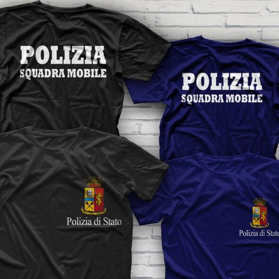 t shirt polizia di stato