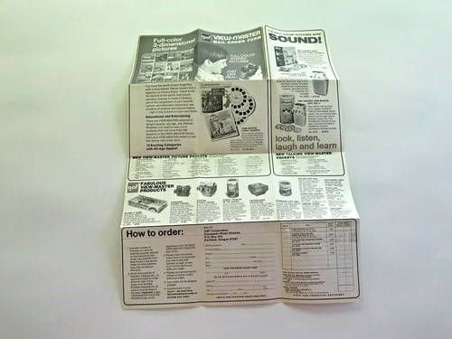 Vintage GAF View Master Viewmaster Literature Papers Toys Hobbies Collectible  - Picture 4 of 5
