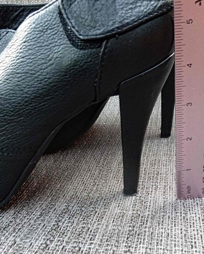 Vince Camuto - Pernot - Womens Heels Shoes, Peep Toes, Size 10.5M Black Leather - Picture 7 of 18