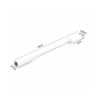Stecker Type C USB Weiß Kabel Jack Aux Lautsprecher 3,5 MM Mini 10 CM Buchse