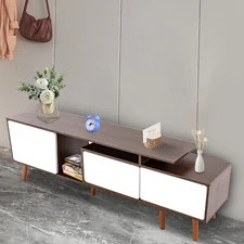 Modern TV Stand Entertainment Side Unit 3 Doors MDF Storage Cabinet Furniture