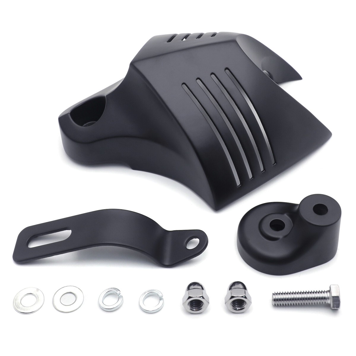 Black Twin Horn Cover Cowbell Kit For 1992-2014 Harley Motorcycles – HTTMT