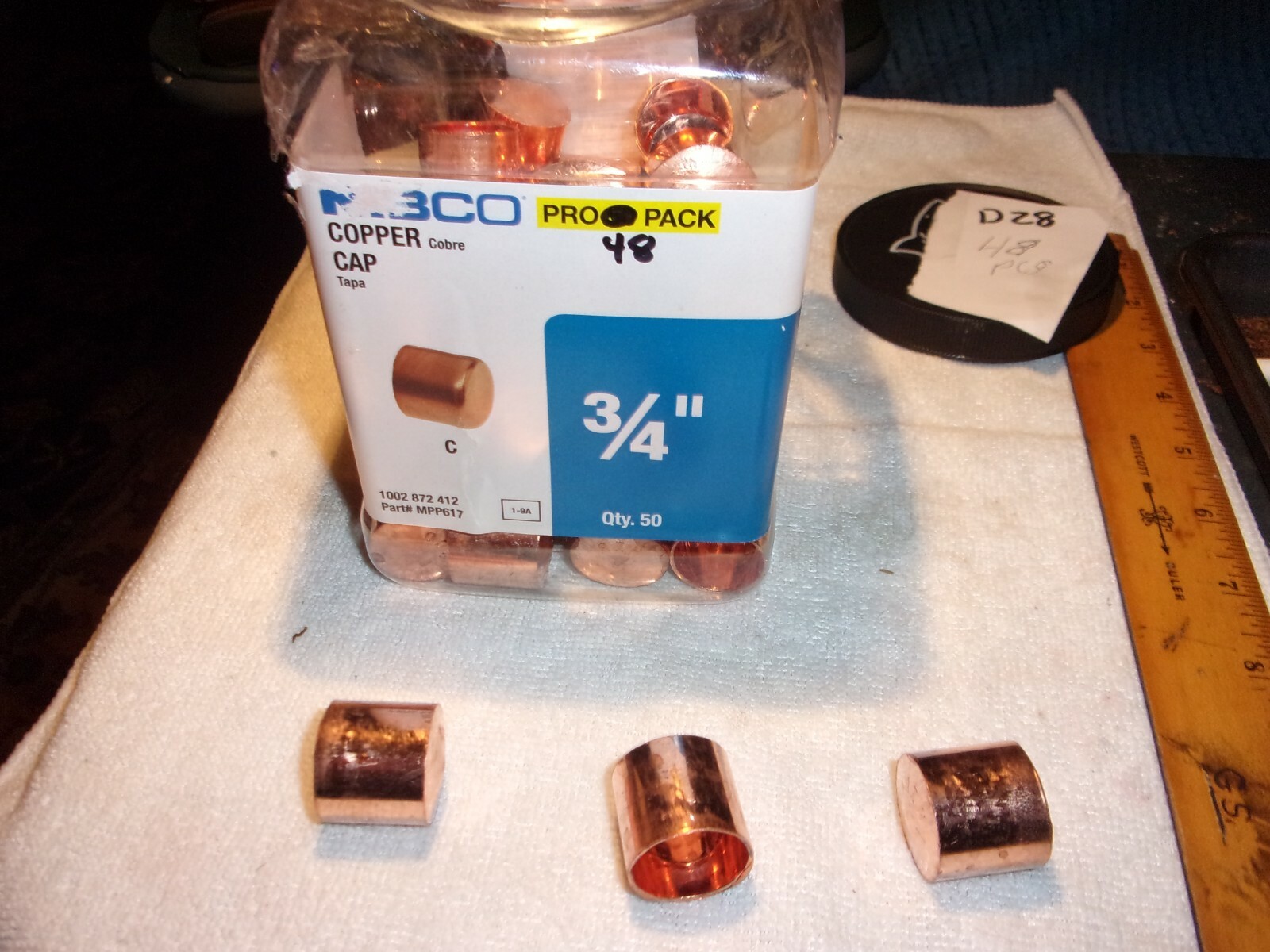 Nibco 3/4 in. Copper Pressure Tube Cap Fitting