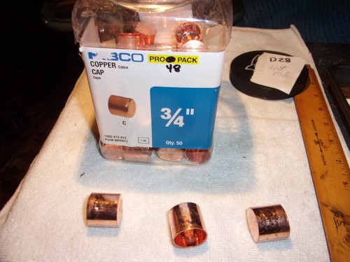 Nibco 3/4 in. Copper Pressure Tube Cap Fitting