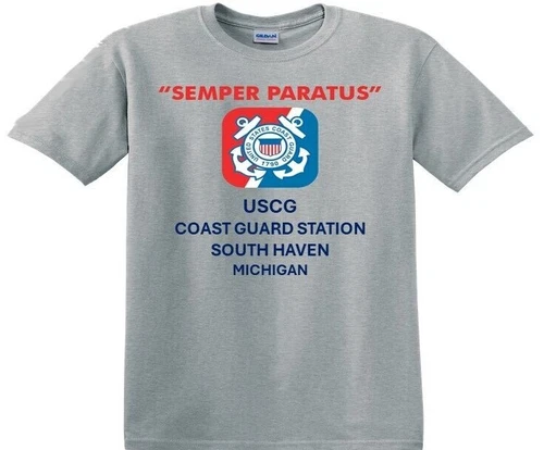 COAST GUARD STATION SOUTH HAVEN* MICHIGAN*SHIRTS.USCG OFFICIALLY LICENSED - Picture 1 of 12