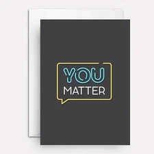 You matter valentine's day card - sobriety card - Paper Bound Greetings