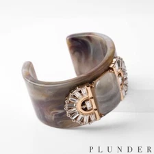 Plunder Design Fashion Trendy Jewelry Celyn Crystal Acrylic Bangle Bracelet