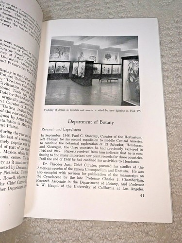 1948 CHICAGO NATURAL HISTORY MUSEUM ANNUAL REPORT - Picture 8 of 9
