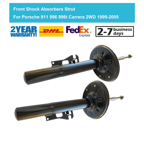 Pair Front Shock Absorbers Struts For Porsche 911 996 996t Carrera RWD 1999-2005 - 第 1/7 張圖片