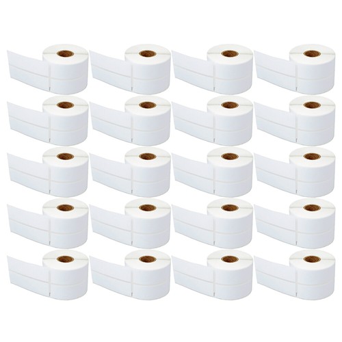 20Rolls 14000 2-up Address Labels 1-1/8" x 3-1/2" for Dymo 30253 LabelWriter 450