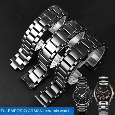 Keramik Uhrenarmband passend für Armani AR1410 AR1400 AR1440 AR1411 AR1421...